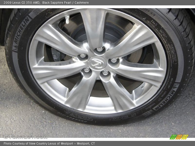 Black Sapphire Pearl / Cashmere 2009 Lexus GS 350 AWD