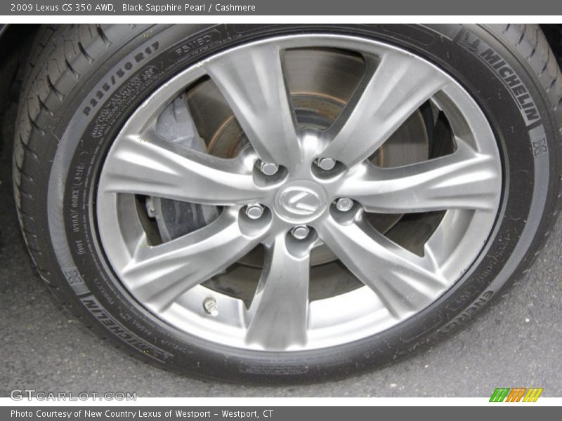 Black Sapphire Pearl / Cashmere 2009 Lexus GS 350 AWD