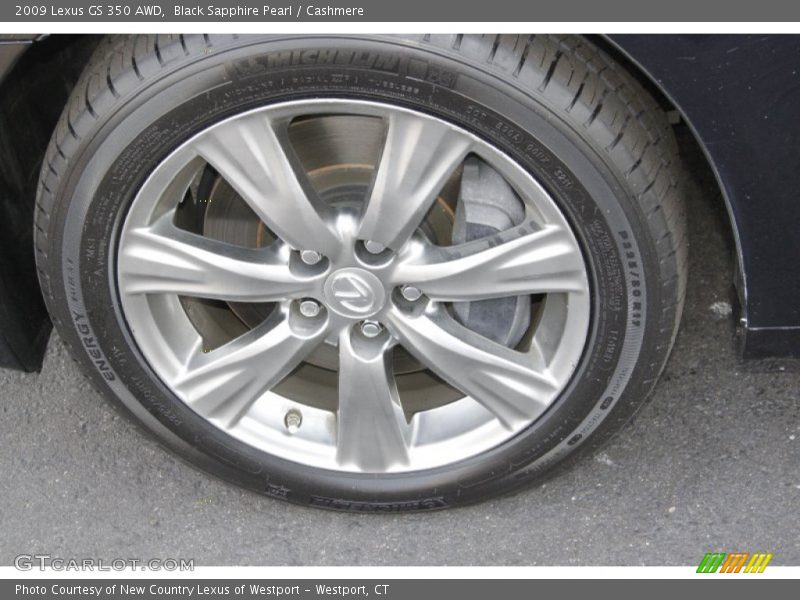 Black Sapphire Pearl / Cashmere 2009 Lexus GS 350 AWD