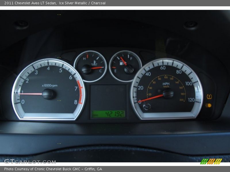 Ice Silver Metallic / Charcoal 2011 Chevrolet Aveo LT Sedan
