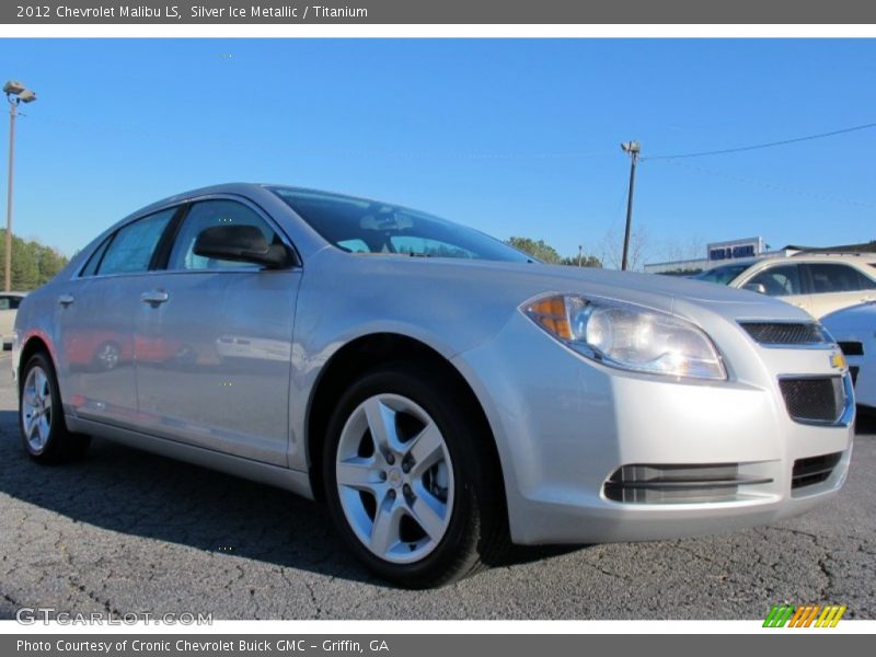 Silver Ice Metallic / Titanium 2012 Chevrolet Malibu LS