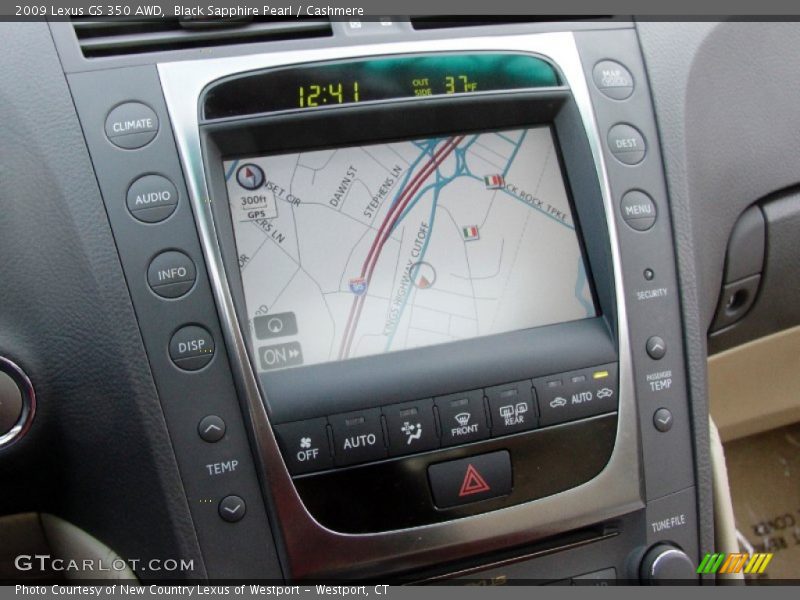 Black Sapphire Pearl / Cashmere 2009 Lexus GS 350 AWD