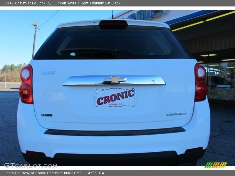 Summit White / Light Titanium/Jet Black 2012 Chevrolet Equinox LS