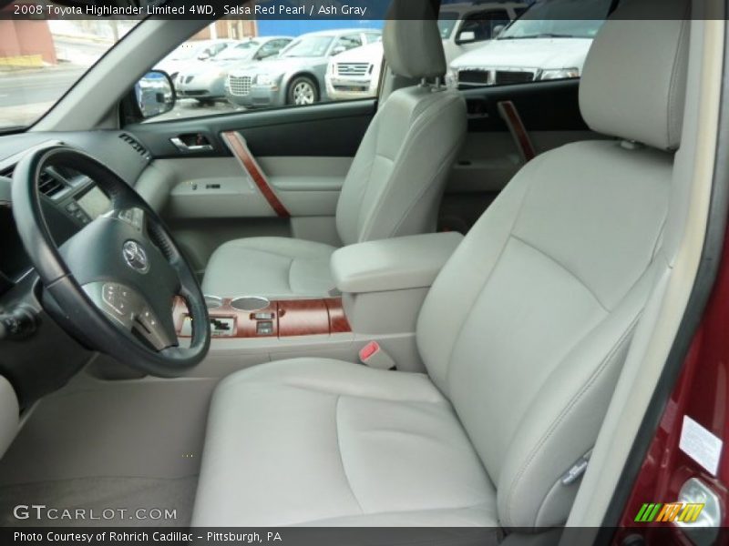 Salsa Red Pearl / Ash Gray 2008 Toyota Highlander Limited 4WD