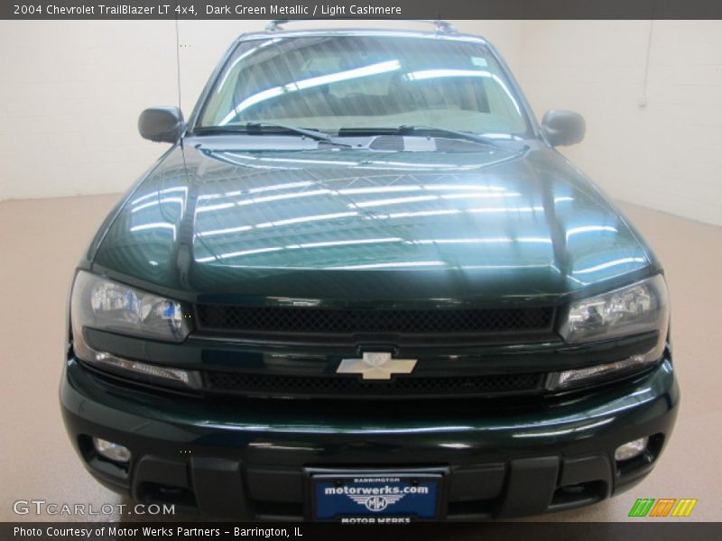 Dark Green Metallic / Light Cashmere 2004 Chevrolet TrailBlazer LT 4x4