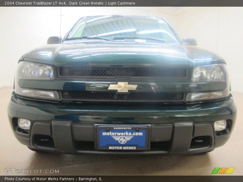 Dark Green Metallic / Light Cashmere 2004 Chevrolet TrailBlazer LT 4x4