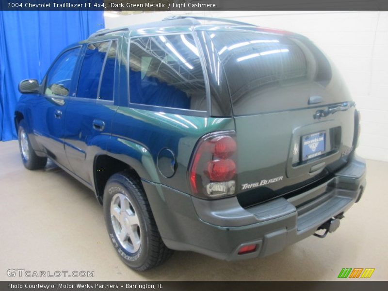 Dark Green Metallic / Light Cashmere 2004 Chevrolet TrailBlazer LT 4x4