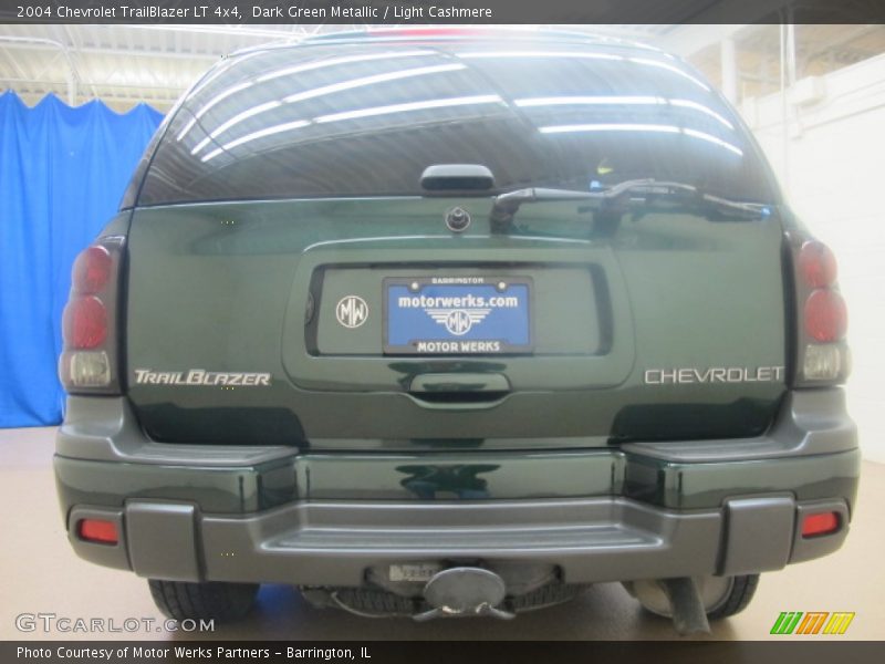 Dark Green Metallic / Light Cashmere 2004 Chevrolet TrailBlazer LT 4x4