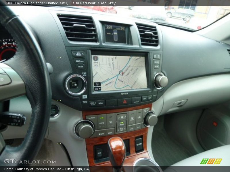 Salsa Red Pearl / Ash Gray 2008 Toyota Highlander Limited 4WD