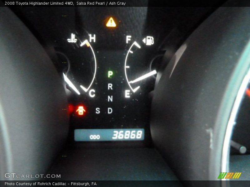Salsa Red Pearl / Ash Gray 2008 Toyota Highlander Limited 4WD
