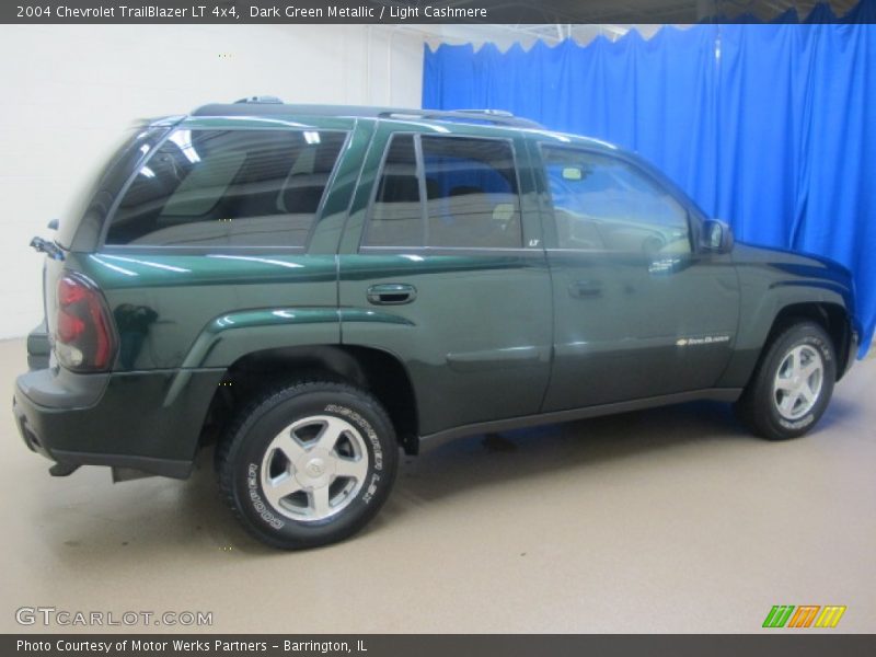 Dark Green Metallic / Light Cashmere 2004 Chevrolet TrailBlazer LT 4x4