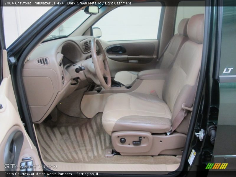 Dark Green Metallic / Light Cashmere 2004 Chevrolet TrailBlazer LT 4x4