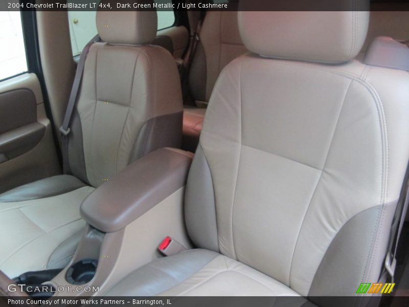 Dark Green Metallic / Light Cashmere 2004 Chevrolet TrailBlazer LT 4x4