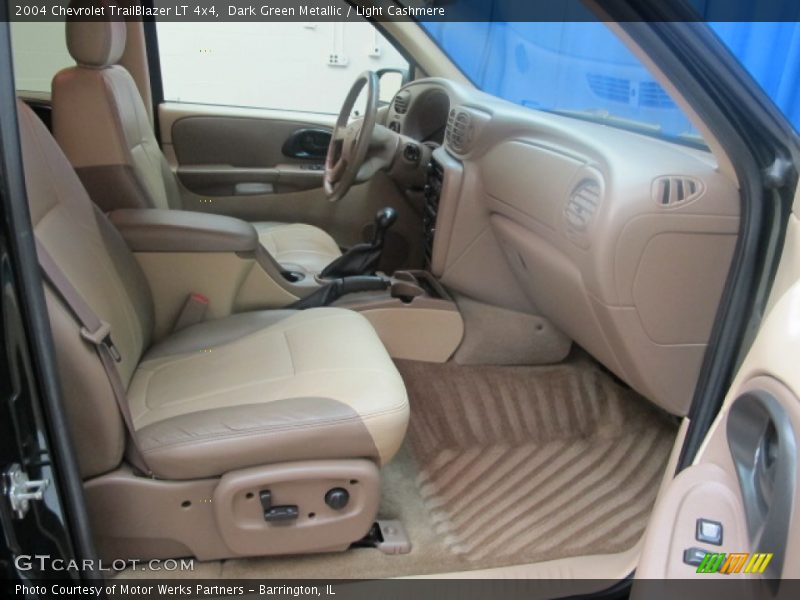 Dark Green Metallic / Light Cashmere 2004 Chevrolet TrailBlazer LT 4x4