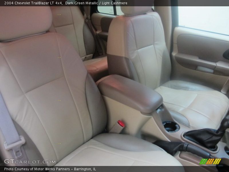 Dark Green Metallic / Light Cashmere 2004 Chevrolet TrailBlazer LT 4x4