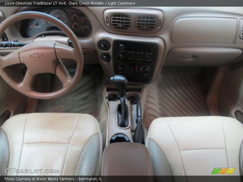 Dark Green Metallic / Light Cashmere 2004 Chevrolet TrailBlazer LT 4x4