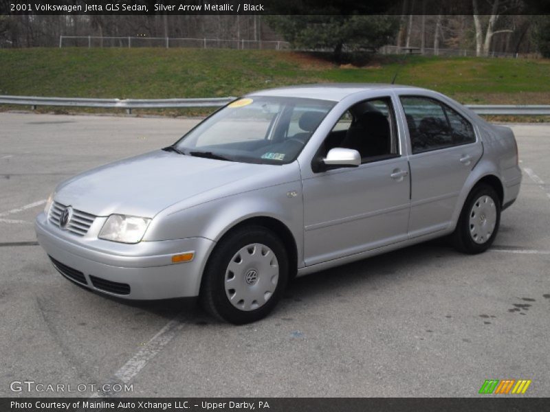 Silver Arrow Metallic / Black 2001 Volkswagen Jetta GLS Sedan