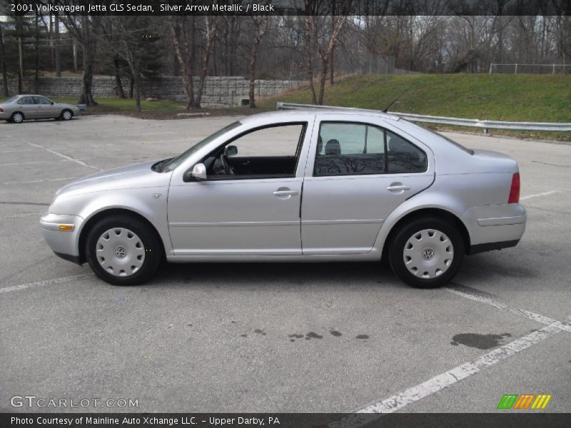 Silver Arrow Metallic / Black 2001 Volkswagen Jetta GLS Sedan