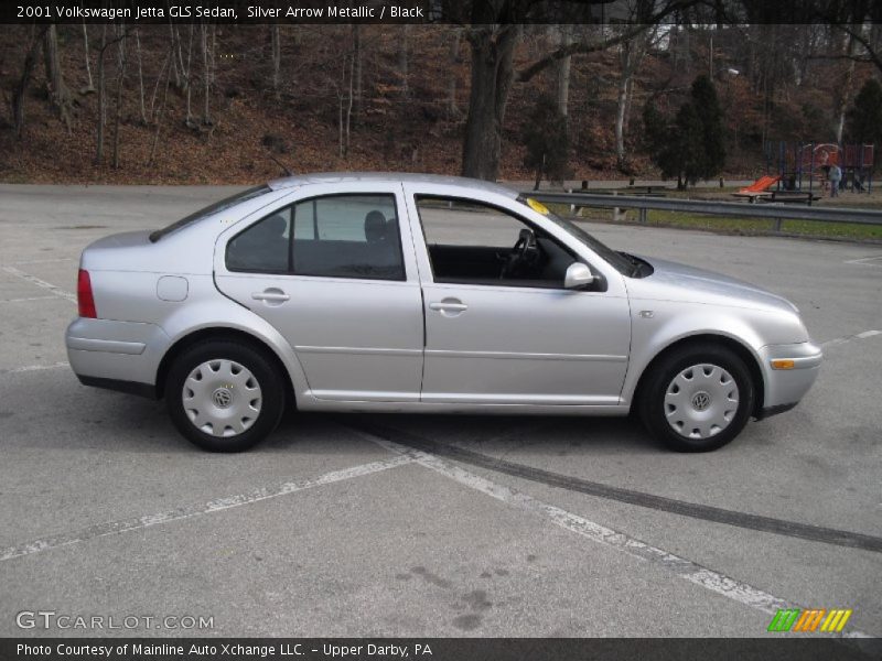 Silver Arrow Metallic / Black 2001 Volkswagen Jetta GLS Sedan