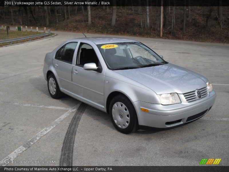 Silver Arrow Metallic / Black 2001 Volkswagen Jetta GLS Sedan