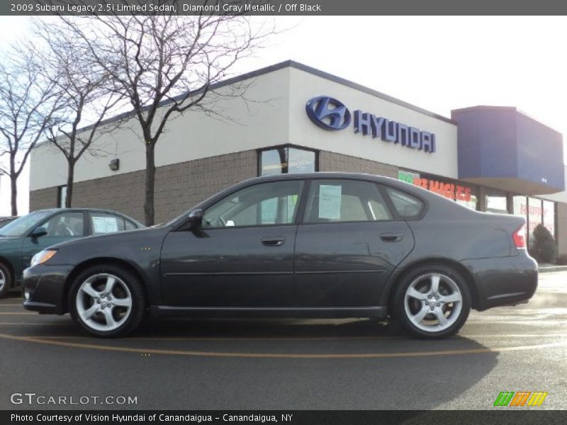 Diamond Gray Metallic / Off Black 2009 Subaru Legacy 2.5i Limited Sedan