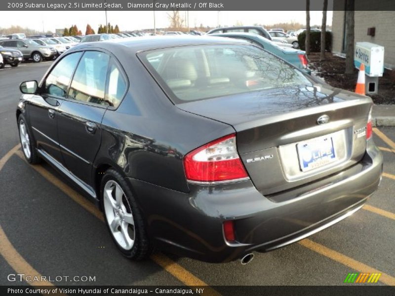 Diamond Gray Metallic / Off Black 2009 Subaru Legacy 2.5i Limited Sedan