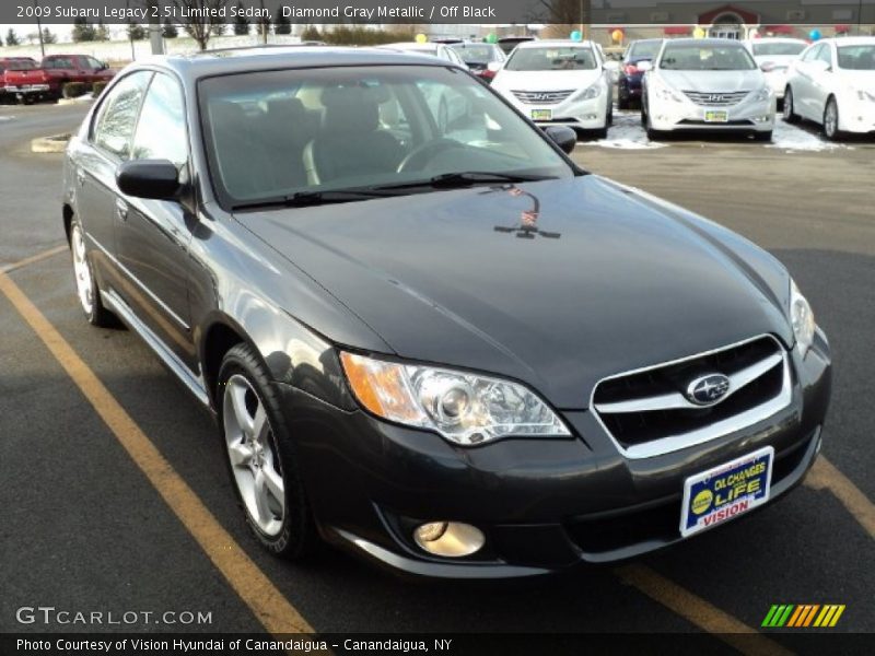 Diamond Gray Metallic / Off Black 2009 Subaru Legacy 2.5i Limited Sedan