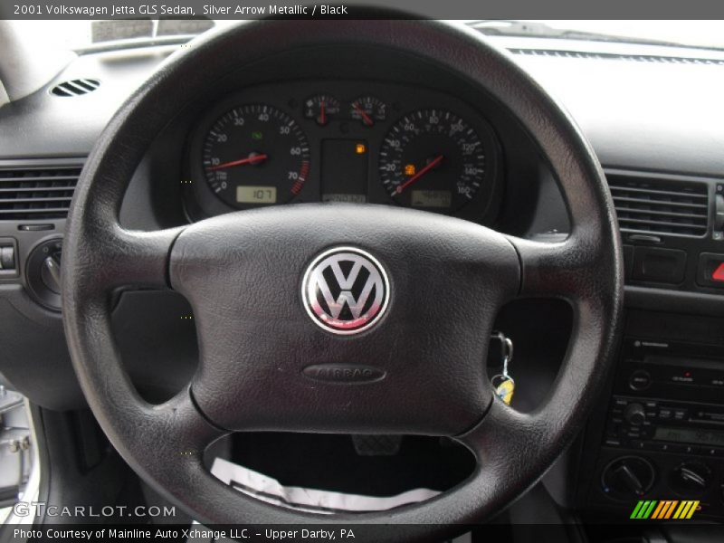 Silver Arrow Metallic / Black 2001 Volkswagen Jetta GLS Sedan