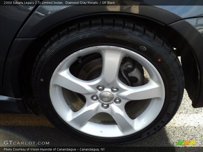 Diamond Gray Metallic / Off Black 2009 Subaru Legacy 2.5i Limited Sedan