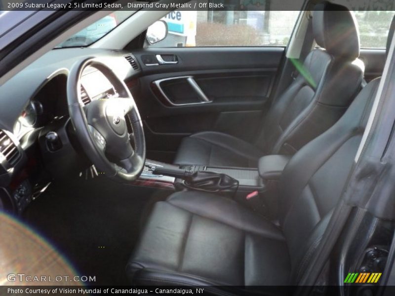 Diamond Gray Metallic / Off Black 2009 Subaru Legacy 2.5i Limited Sedan