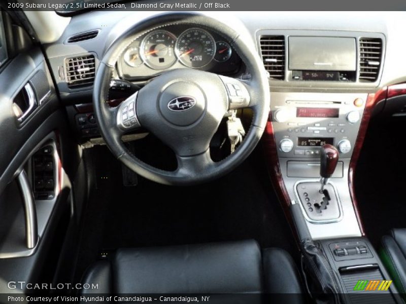 Diamond Gray Metallic / Off Black 2009 Subaru Legacy 2.5i Limited Sedan