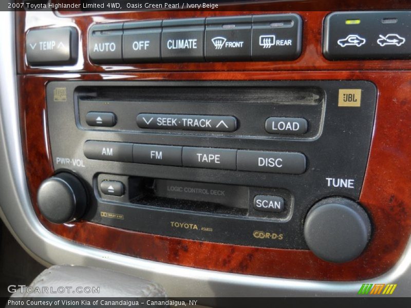 Oasis Green Pearl / Ivory Beige 2007 Toyota Highlander Limited 4WD