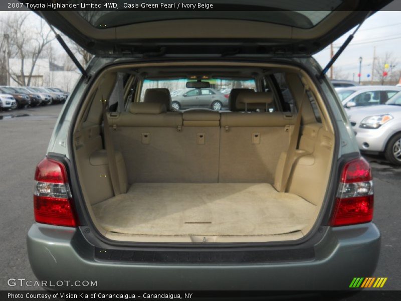 Oasis Green Pearl / Ivory Beige 2007 Toyota Highlander Limited 4WD