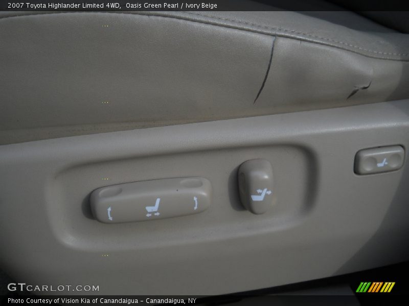 Oasis Green Pearl / Ivory Beige 2007 Toyota Highlander Limited 4WD
