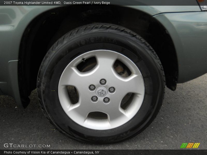 Oasis Green Pearl / Ivory Beige 2007 Toyota Highlander Limited 4WD