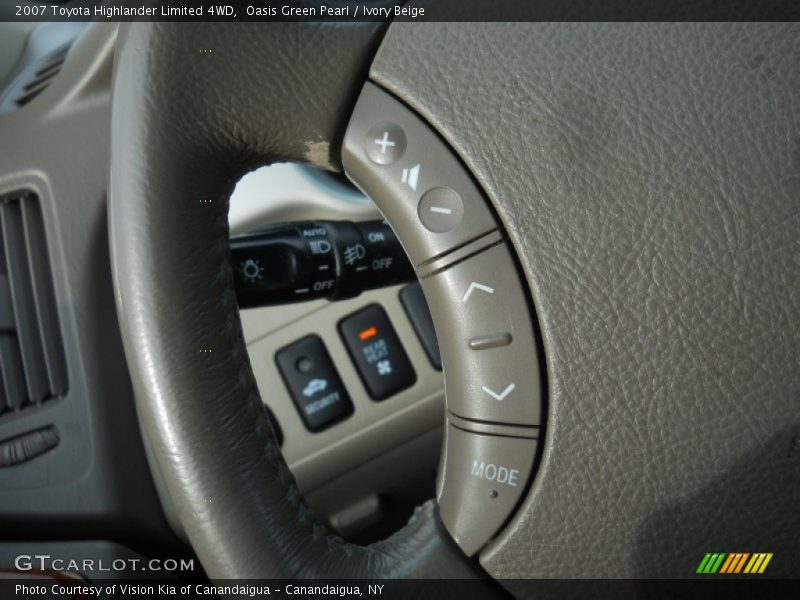 Oasis Green Pearl / Ivory Beige 2007 Toyota Highlander Limited 4WD