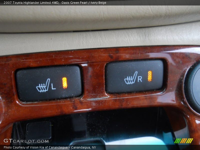 Oasis Green Pearl / Ivory Beige 2007 Toyota Highlander Limited 4WD