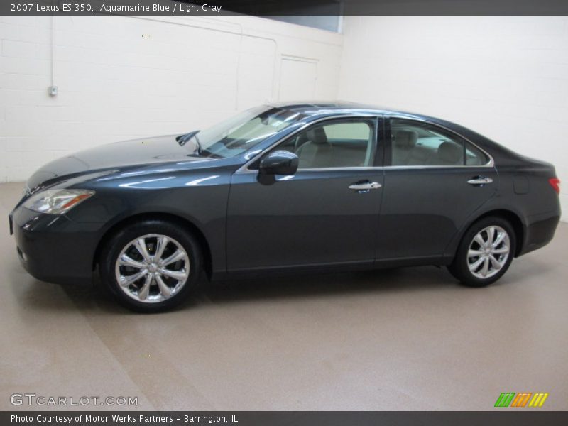 Aquamarine Blue / Light Gray 2007 Lexus ES 350