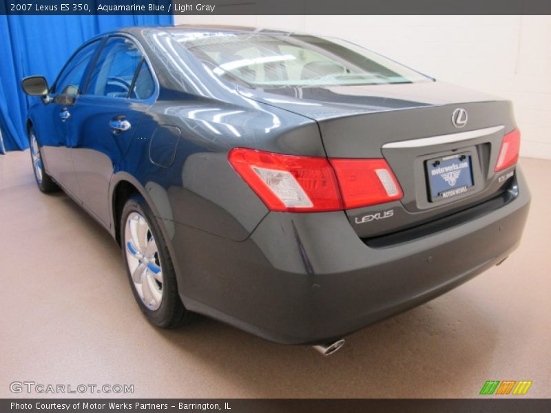 Aquamarine Blue / Light Gray 2007 Lexus ES 350