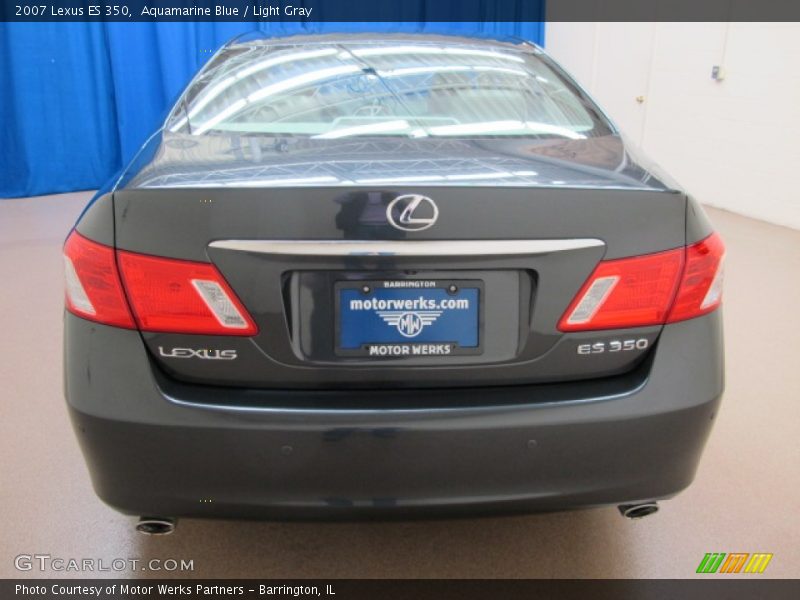 Aquamarine Blue / Light Gray 2007 Lexus ES 350