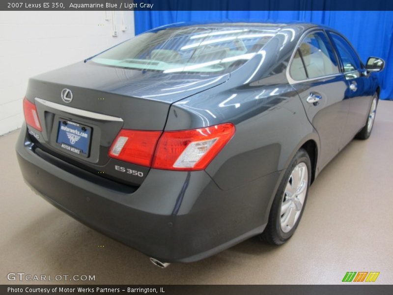 Aquamarine Blue / Light Gray 2007 Lexus ES 350