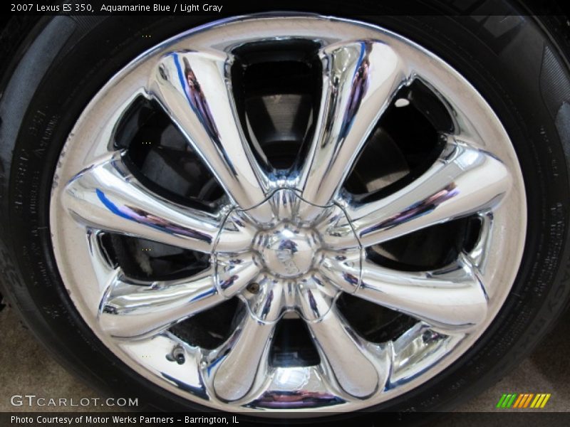 Aquamarine Blue / Light Gray 2007 Lexus ES 350