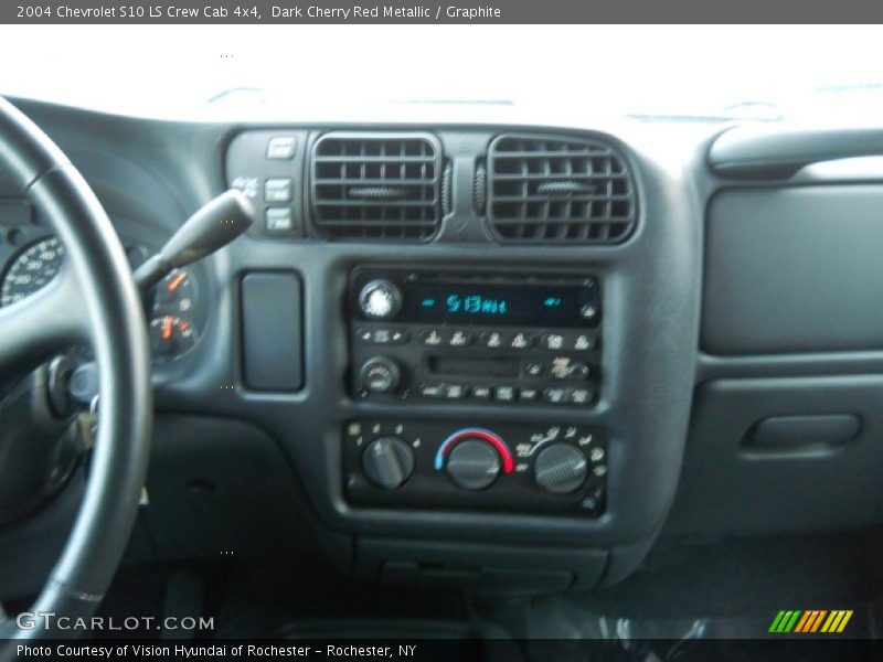 Dark Cherry Red Metallic / Graphite 2004 Chevrolet S10 LS Crew Cab 4x4