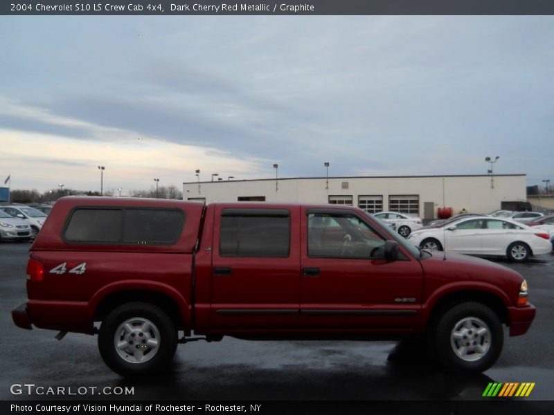 Dark Cherry Red Metallic / Graphite 2004 Chevrolet S10 LS Crew Cab 4x4
