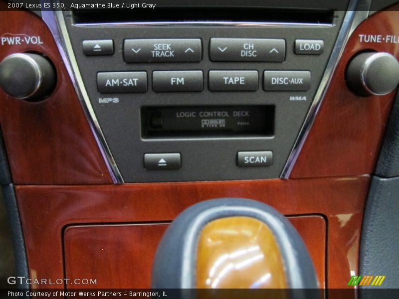 Aquamarine Blue / Light Gray 2007 Lexus ES 350