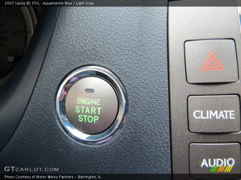 Aquamarine Blue / Light Gray 2007 Lexus ES 350