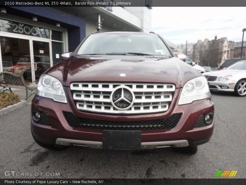 Barolo Red Metallic / Cashmere 2010 Mercedes-Benz ML 350 4Matic