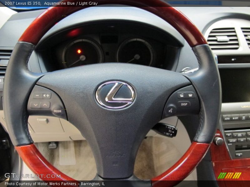 Aquamarine Blue / Light Gray 2007 Lexus ES 350