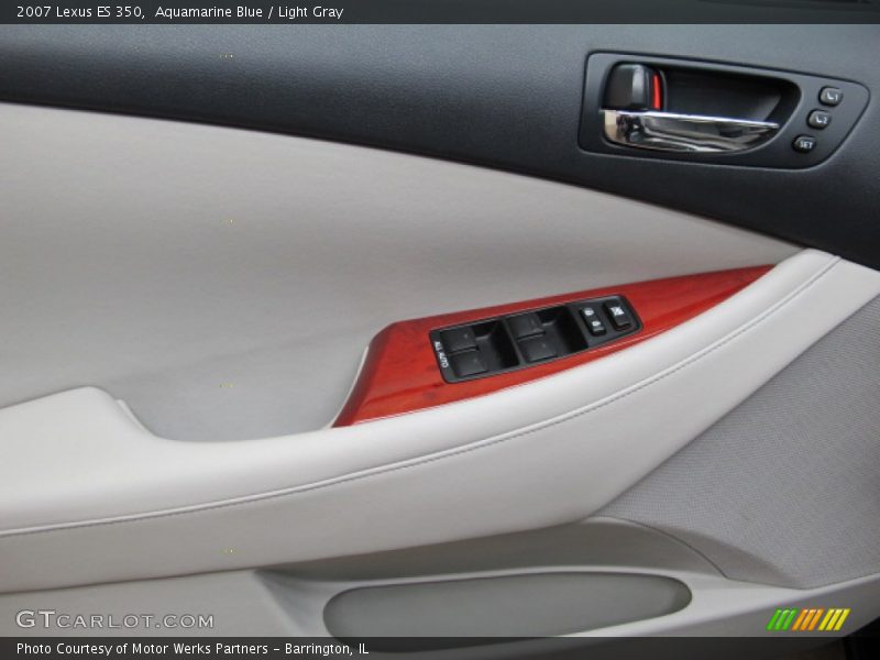 Aquamarine Blue / Light Gray 2007 Lexus ES 350