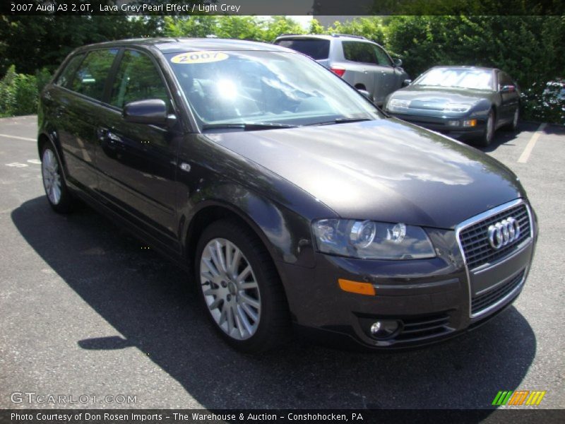Lava Grey Pearl Effect / Light Grey 2007 Audi A3 2.0T
